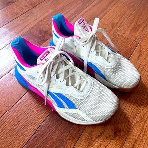 Reebok Nano X FX7956 Woman’s Multicolor Cross Training Shoes, Size 8